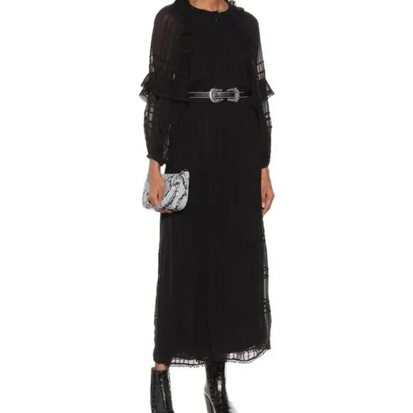 Isabel Marant Dresses & Skirts - Etoile Isabel Marant NEW Black Long Sleeve Justine Maxi Dress S US ITEM